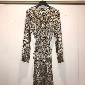J.Crew Leopard Printed Silk Dress
